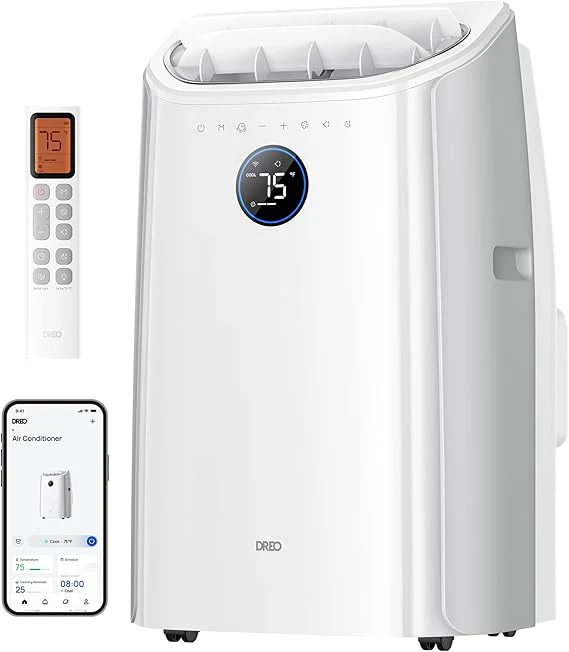 Climatiseur portable DREO 12000 BTU (3 en 1 : refroidissement, ventilation et déshumidification)