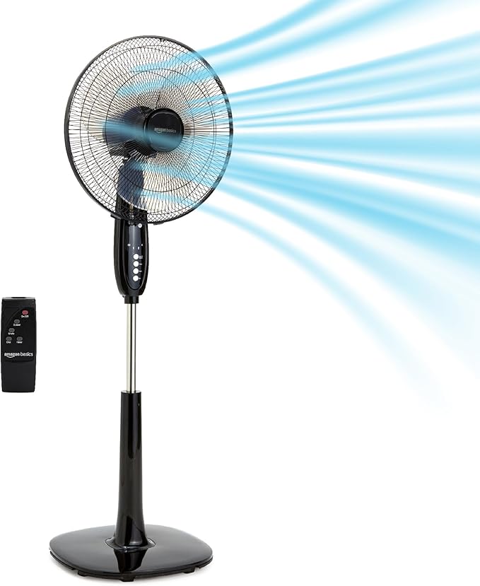 Ventilateur sur pied de 40 cm avec télécommande