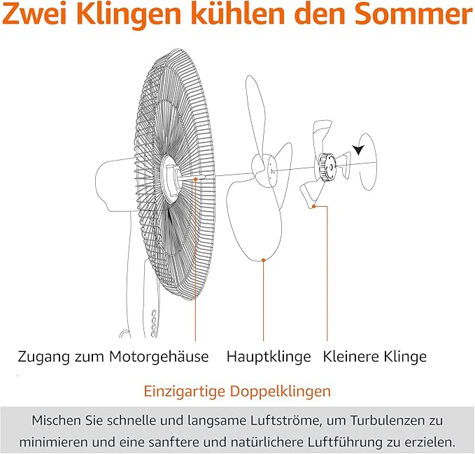 Ventilateur sur pied de 40 cm avec télécommande – Image 5