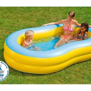 Piscine géante en forme de 8, 233 cm x 132 cm x 37 cm