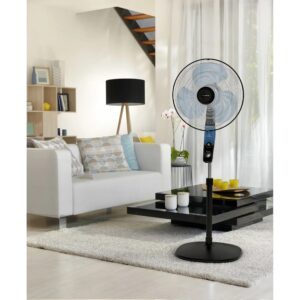 Ventilateur sur pied VU4420FO - Noir
3 vitesses, Diamètre 40 cm, Fonction anti-moustique, Débit 55m3/min