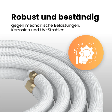 Kältebringer® 1-15 m Conduite de réfrigérant 1/4« + 3/8 » Kit de montage pour climatiseur split (5 fils) – Image 3