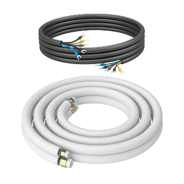 Kältebringer® 1-15 m Conduite de réfrigérant 1/4« + 1/2 » Kit de montage pour climatiseur split (5 fils)